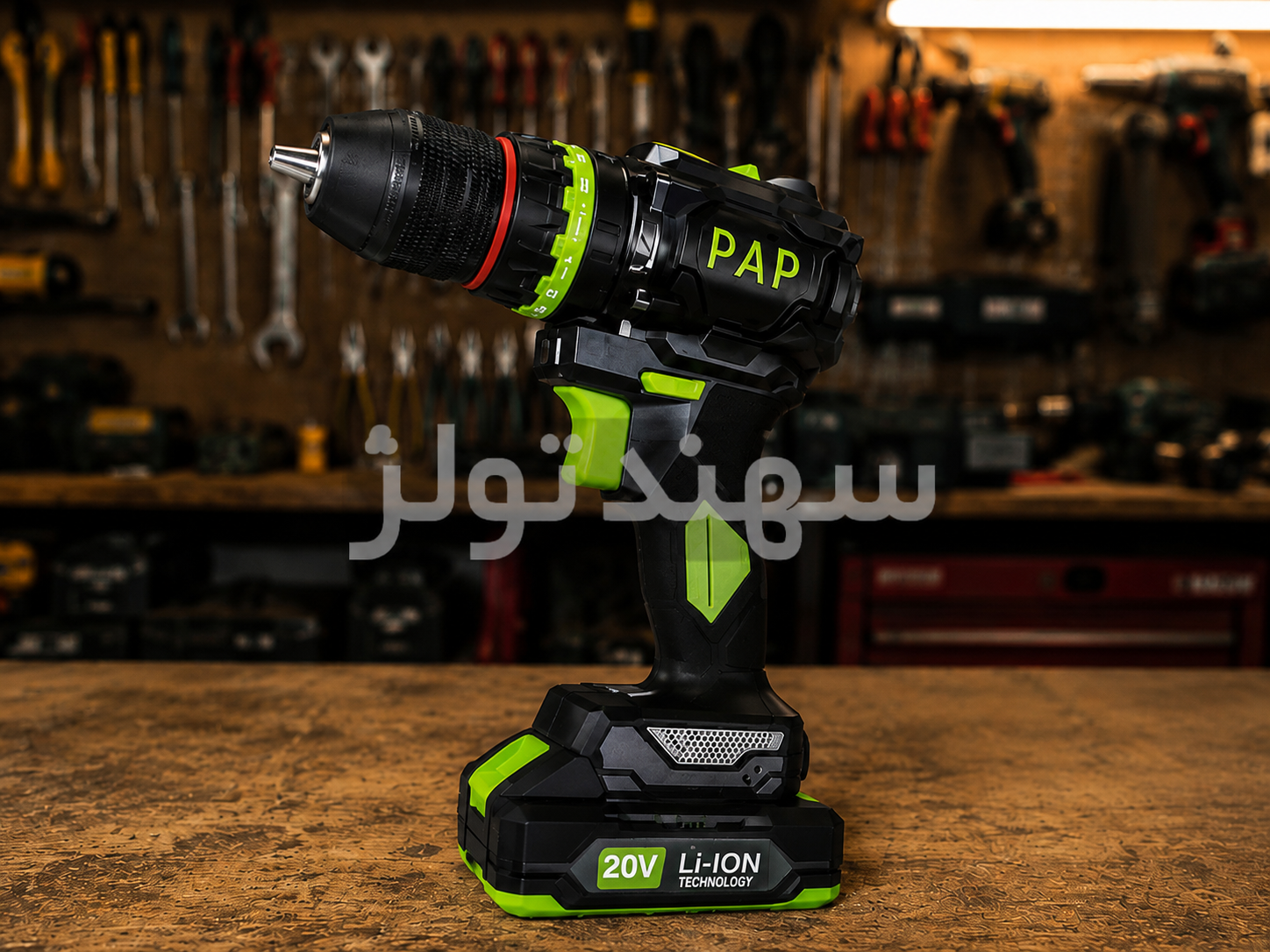 دریل شارژی ضربه‌ای براشلس 20 ولت پی.ای.پی مدل BID-2015
