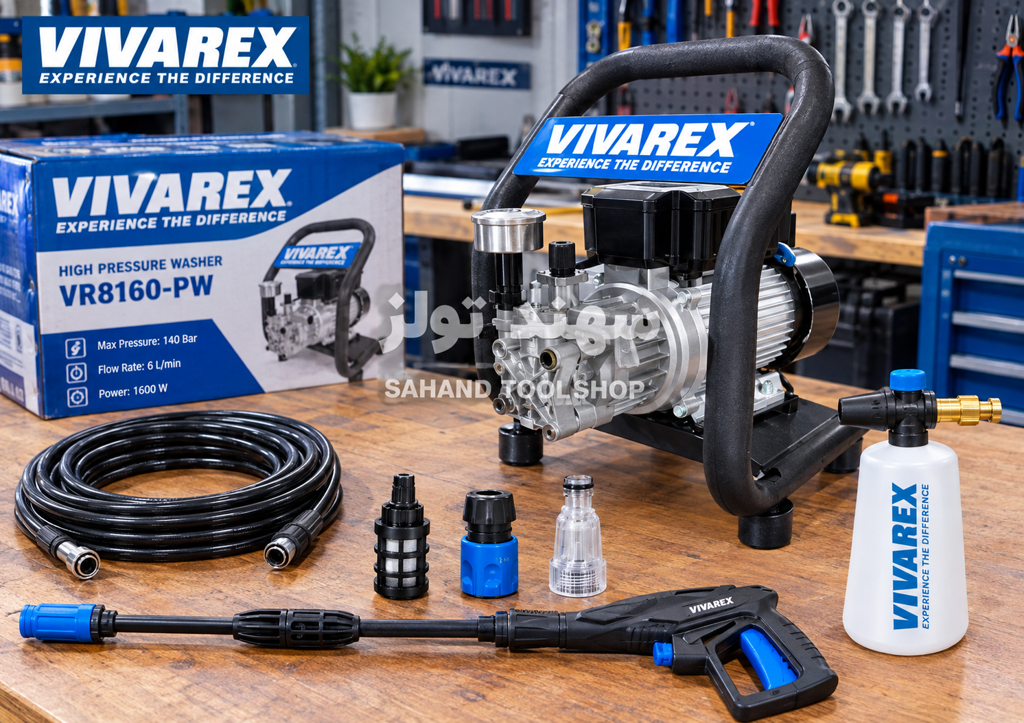 کارواش دینامی ویوارکس مدل VR8160-PW فشار 160 بار